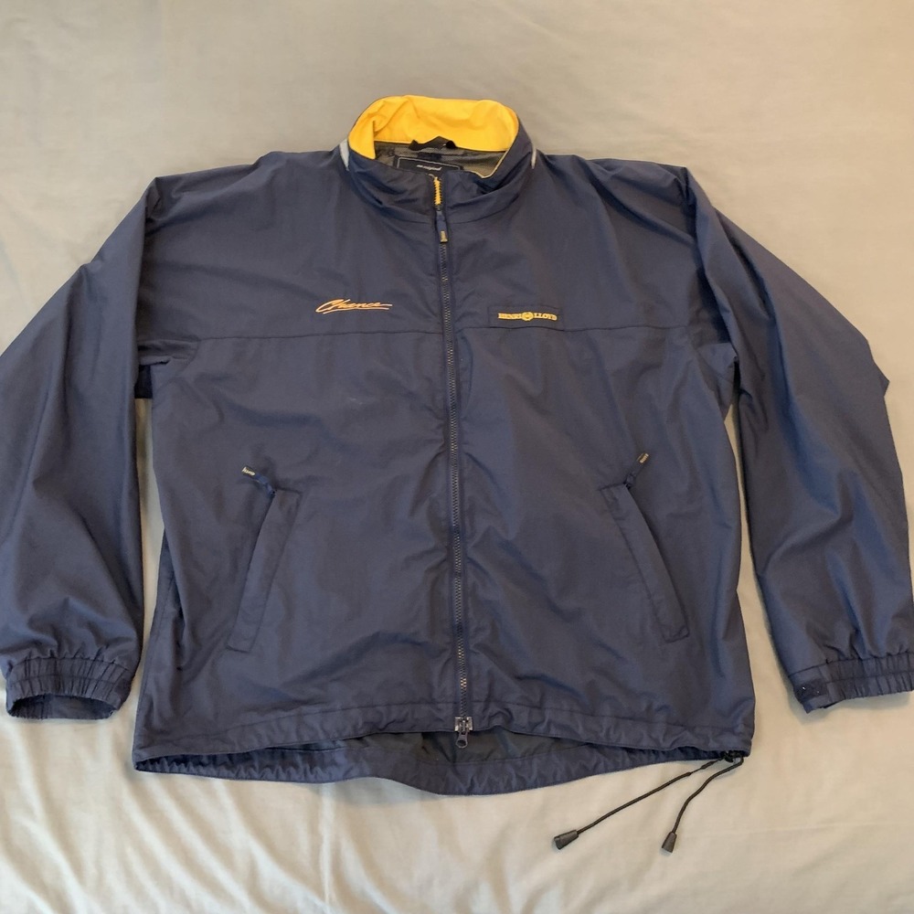 Henri Lloyd Jacket Mens 2XL Blue Chance Nylon Windbreaker Mesh Lined Sailing‎